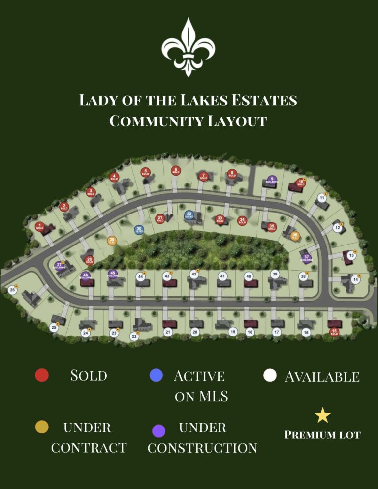 Plot map of Lady of the Lakes Estates